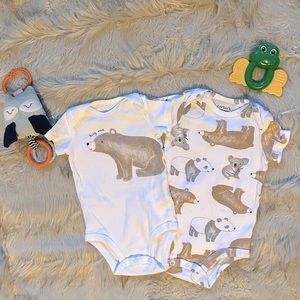 Carter’s Baby Bear Onesie 2 Pack (3-6 M)
